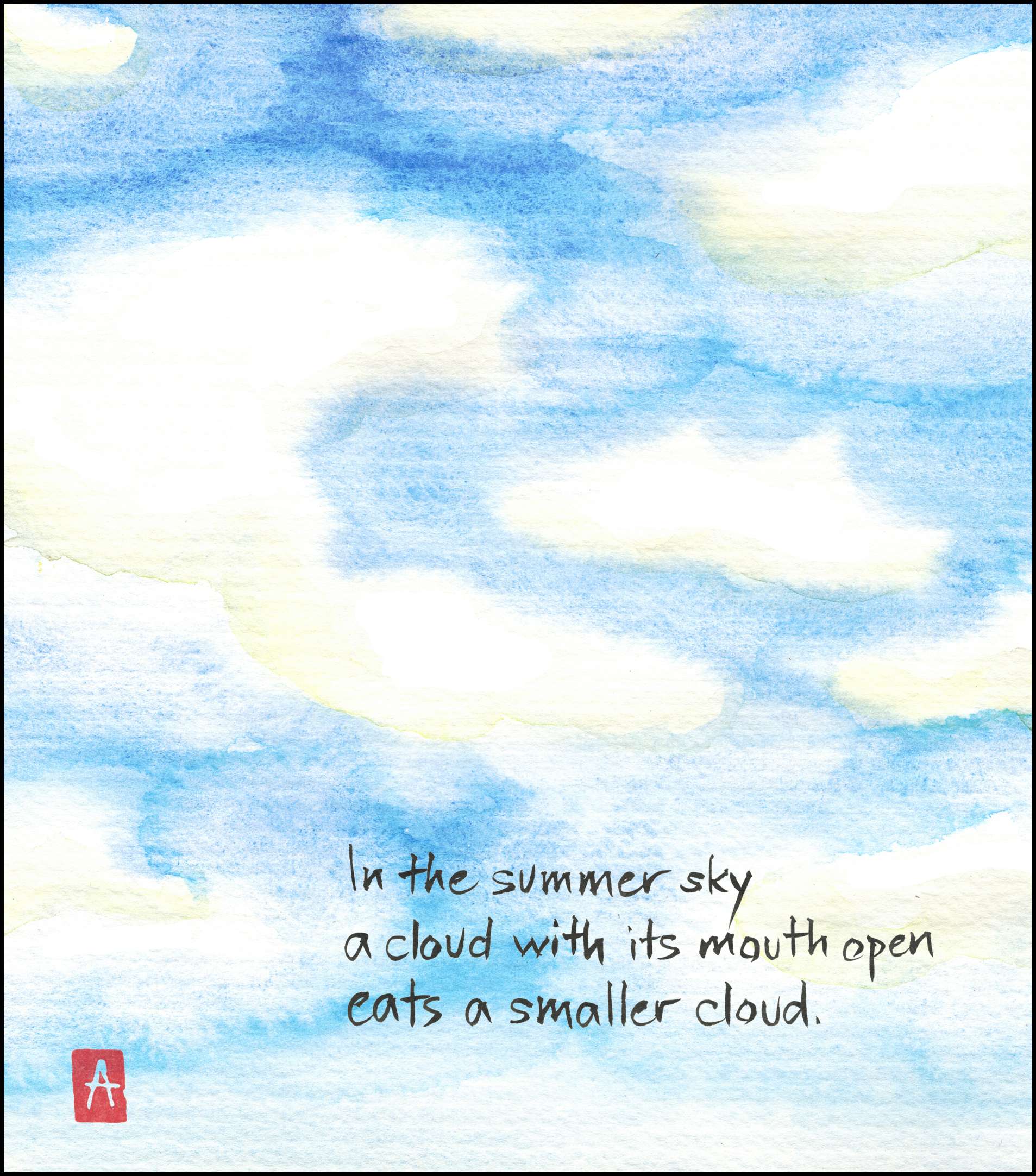 “In the summer sky”